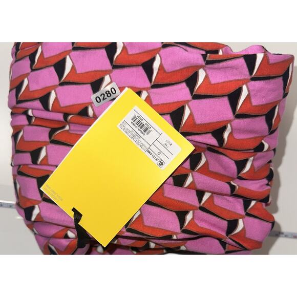 Diane von Furstenberg x Target Wrap Dress Pink Red Geometric Print S (No Belt) - Picture 4 of 4